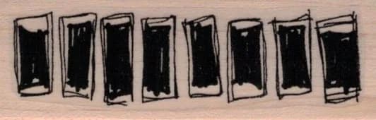 Row of Scribble Squares 1 x 2 3/4-0