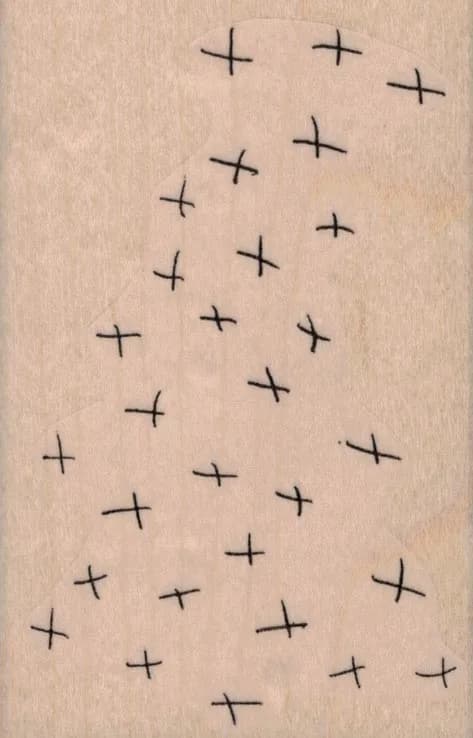 Cross Marks Background 2 1/2 x 3 3/4-0