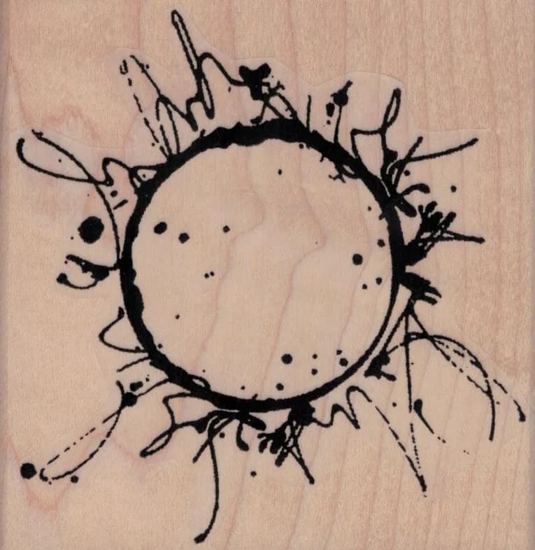 Scribble Circle 4 x 4-0
