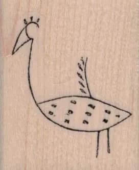 Stylized Bird 1 1/2 x 1 3/4-0