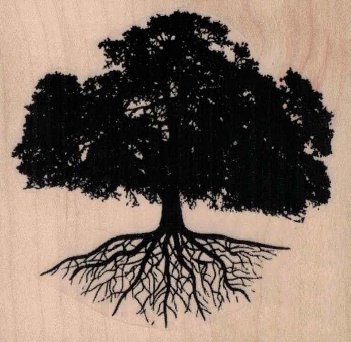 Tree of Life-Tree With Roots 3 3/4 x 3 1/2-0
