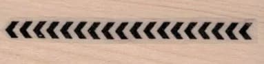 Tiny Line of Chevrons 3/4 x 2-0
