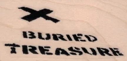 Banksy Buried Treasure 1 1/4 x 2 1/4-0