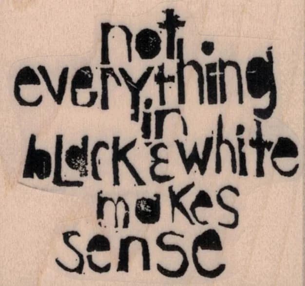 Ethos Not Everything In Black by Tina Walker 2 1/4 x 2-0