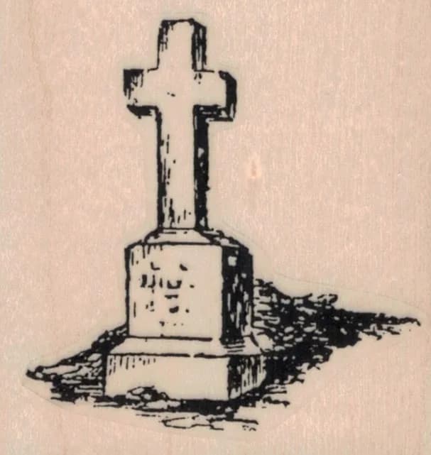 Cross Gravestone 2 1/4 x 2 1/4-0