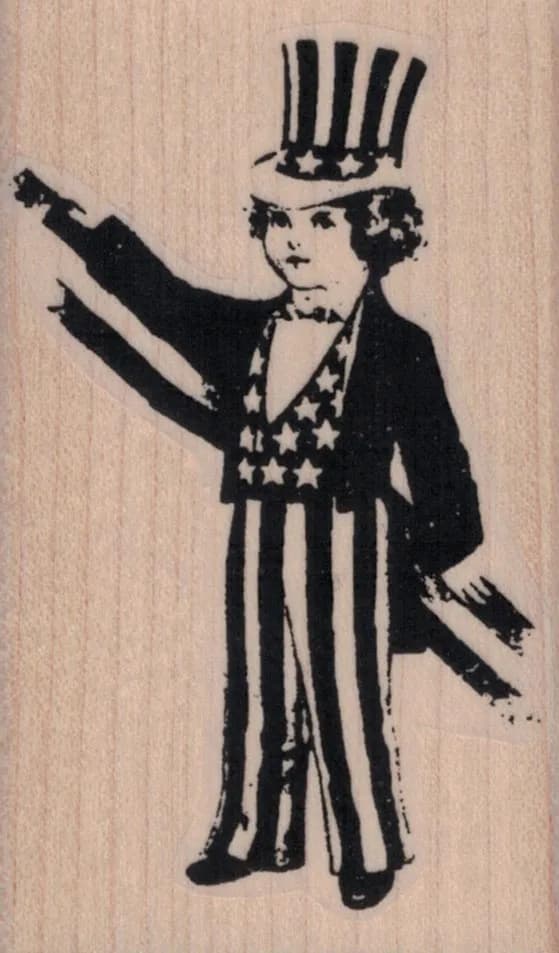 Stars And Stripes Boy 2 x 3 1/4-0