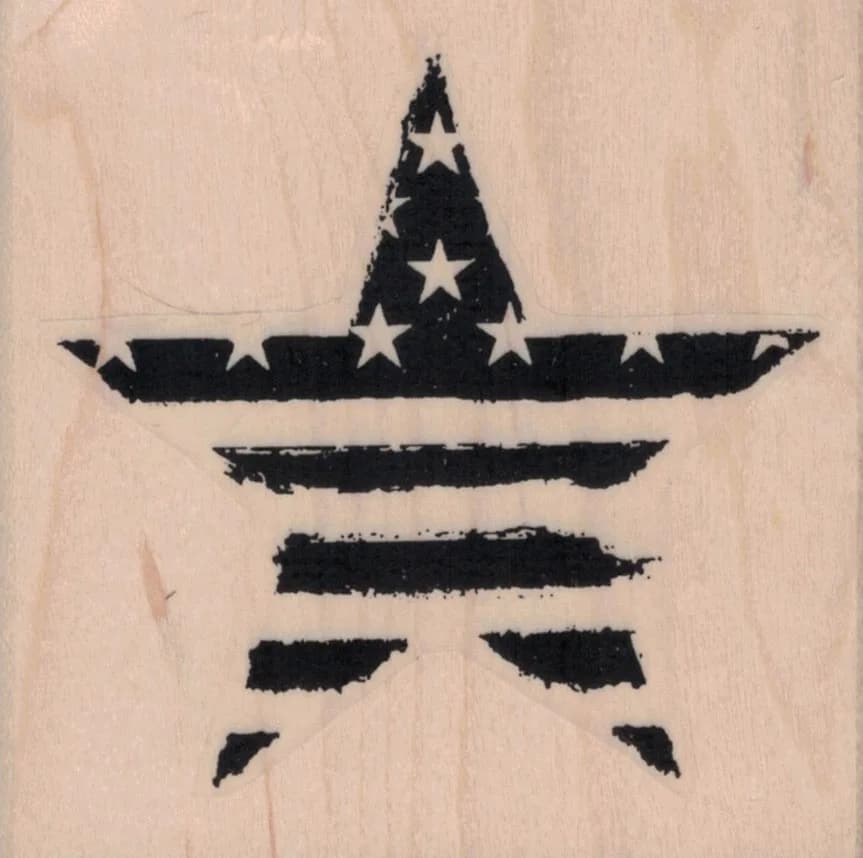 Stars and Stripes Star 3 x 3-0