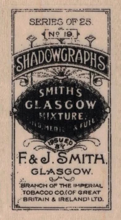 Shadowgraphs Tobacco Cigarettes Pack 1 1/2 x 2 1/2-0