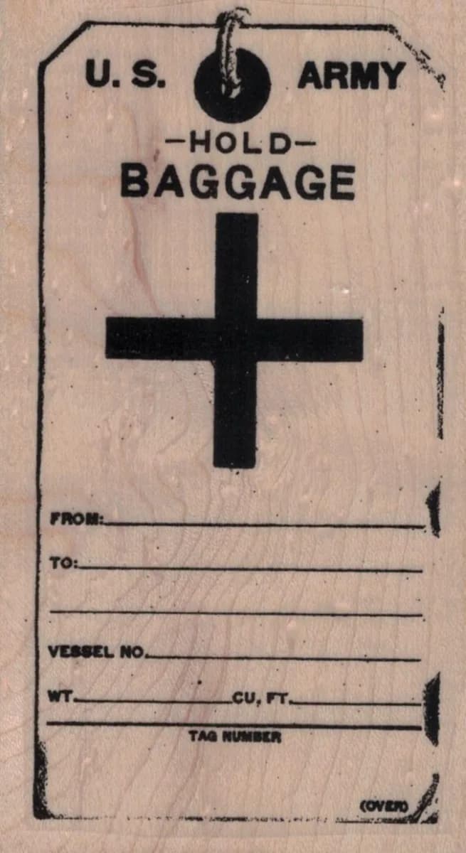 Army Baggage Tag 2 1/2 x 4 1/4-0