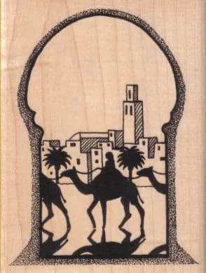 Moroccan Scene 3 1/2 x 4 1/2-0