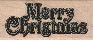 Merry Christmas 1 1/4 x 2 1/2-0