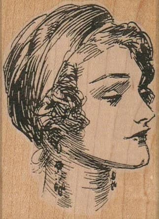 Elegant Lady Face 2 1/4 x 3-0