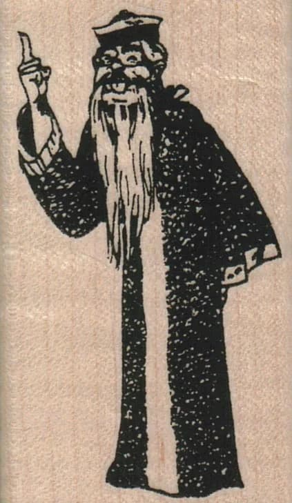Chinese Bearded Man 1 1/2 x 2 1/2-0