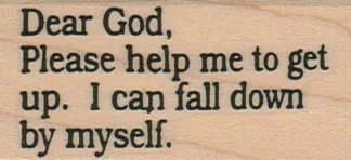 Dear God, Please Help Me 1 1/4 x 2 1/4-0