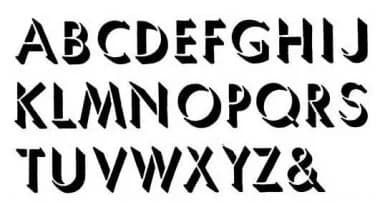 Shadow Alphabet Unmounted-0