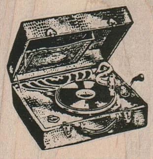 Crank 78 RPM Record Player 2 1/4 x 2 1/4-0