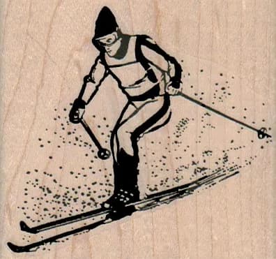 Snow Skier 2 3/4 x 2 1/2-0