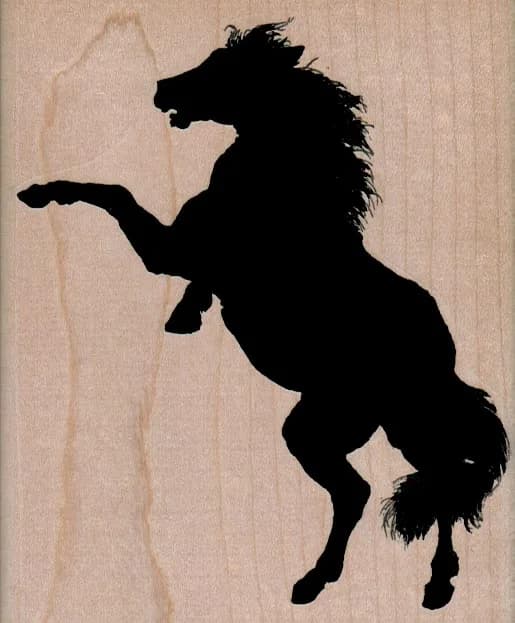Horse Rearing 3 1/2 x 4 1/4-0