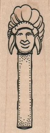 Indian Chief Pez Dispenser 1 1/4 x 3-0