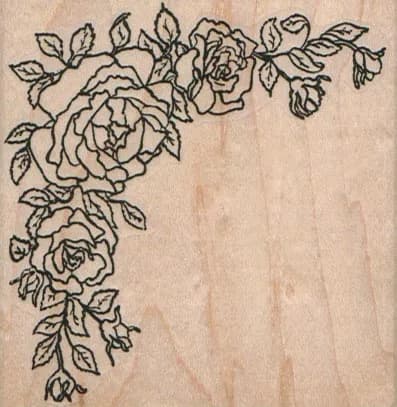 Rose Corner/Large 2 3/4 x 2 3/4-0