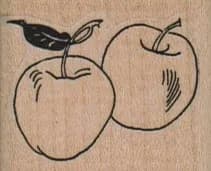 Pair O' Apples 1 1/2 x 1 1/4-0