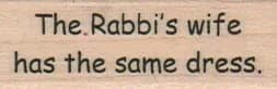 The Rabbi's Wife 3/4 x 1 3/4-0
