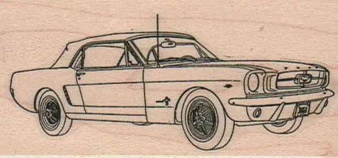 Ford Mustang Convertible 1 3/4 x 3 1/4-0