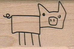 Stick Pig 1 1/4 x 1 3/4-0