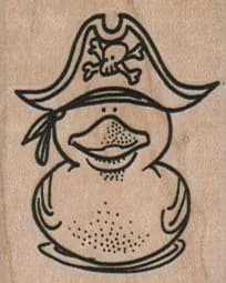 Pirate Duckie 1 1/2 x 1 3/4-0