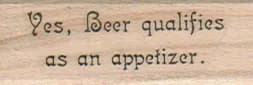 Yes Beer Qualifies 3/4 x 1 3/4-0