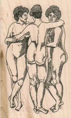 Three Graces 2 1/2 x 4-0