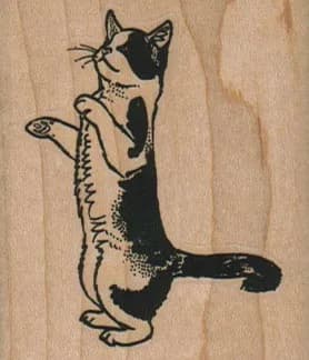 Cat On Hind Legs 2 x 2 1/4-0