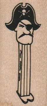 Pirate Pez Dispenser 1 1/4 x 2 1/2-0