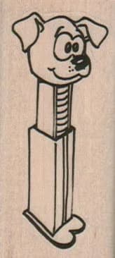 Dog Pez Dispenser 1 1/4 x 2 1/2-0