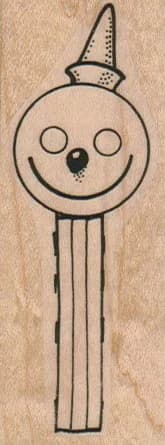 Smiley Face With Hat Pez Dispenser 1 1/4 x 3-0