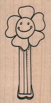 Smiling Flower Pez Dispenser 1 1/2 x 2 3/4-0