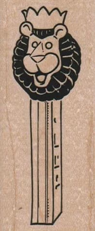 Crowned Lion Pez Dispenser 1 1/2 x 3 1/4-0