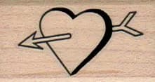 Heart With Arrow 1 x 1 1/2-0