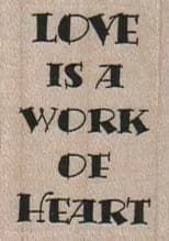 Love Is A Work 1 1/4 x 1 1/2-0