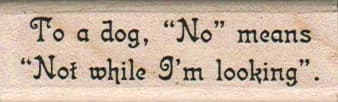 To A Dog 3/4 x 2 1/4-0