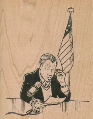 George With Flag 3 1/2 x 4 1/4-0