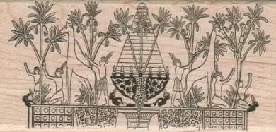 Egyptian Giraffe Motif 2 1/4 x 4 1/2-0