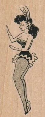 Retro Showgirl 1 1/4 x 3-0