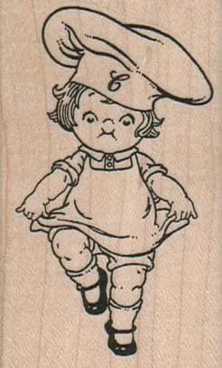 Dancing Soup Girl 1 3/4 x 2 3/4-0