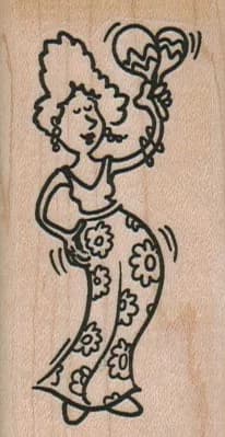 Maraca Lady 1 1/2 x 2 3/4-0