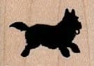 Dog Silhouette 1 1/2 x 1-0