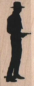 Cowboy Silhouette 1 x 2 1/4-0