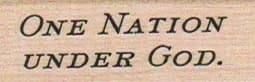 One Nation Under God 3/4 x 1 3/4-0