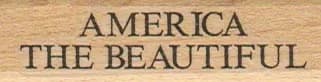 America The Beautiful 3/4 x 2-0