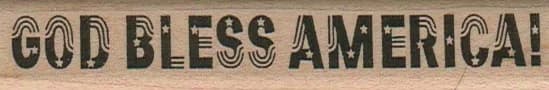 God Bless America 3/4 x 3 3/4-0